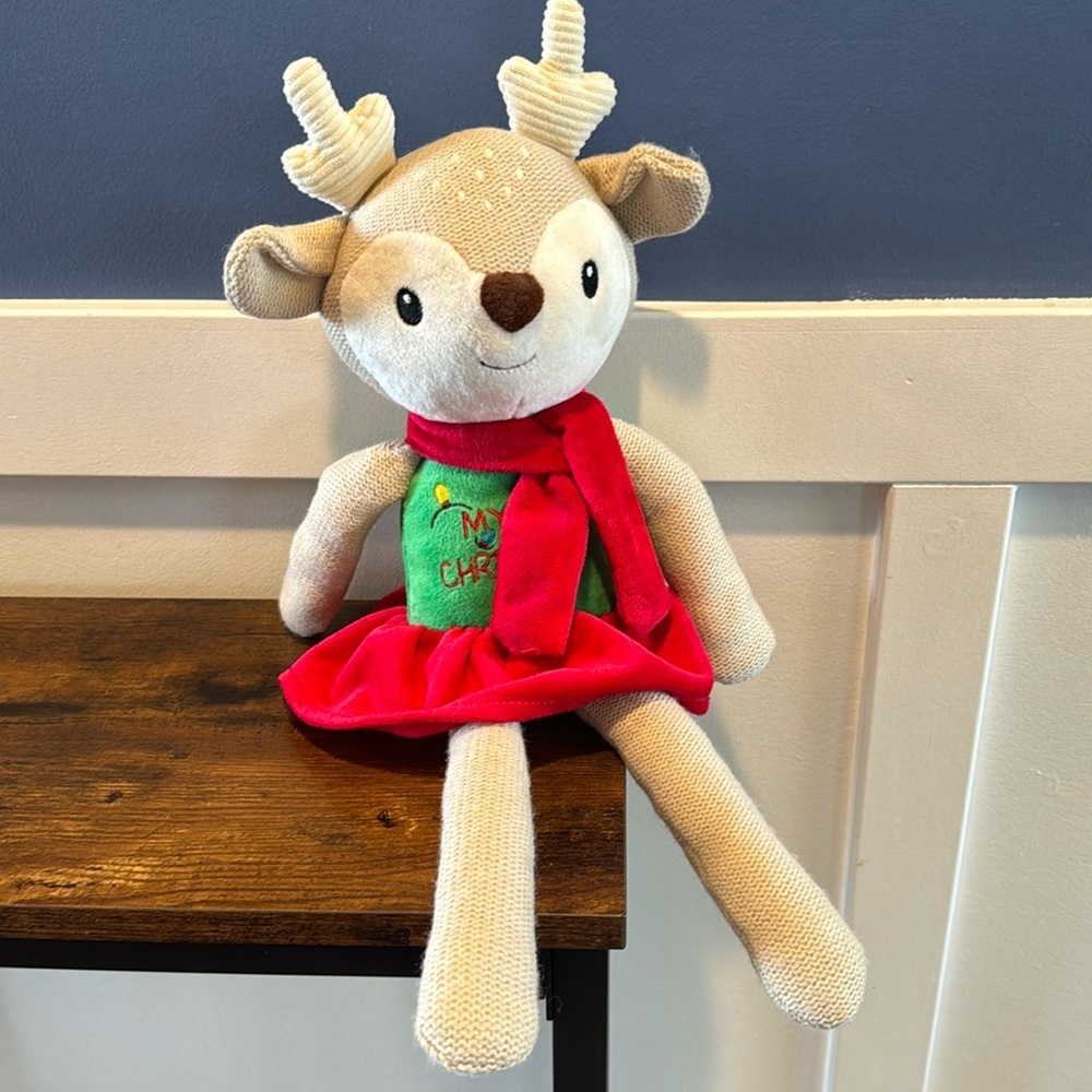 Spark baby’s first Christmas plush with rattle